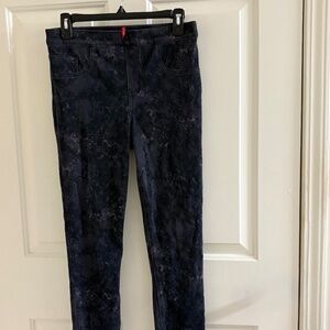Spanx Medium Skinny Jeans – Dark Wash Marble Print